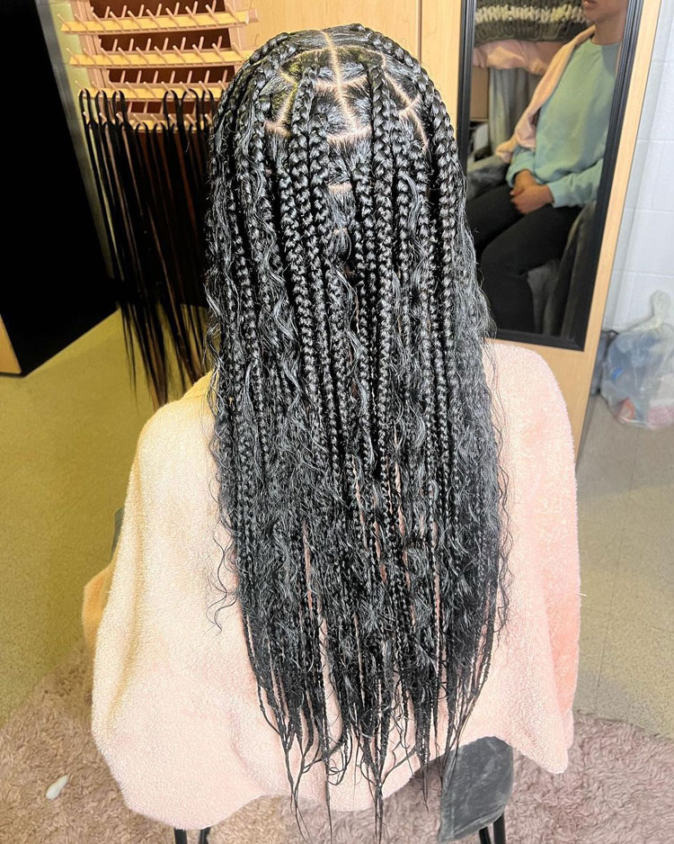 60 Trending Knotless Braid Hairstyles for Black Women 2023