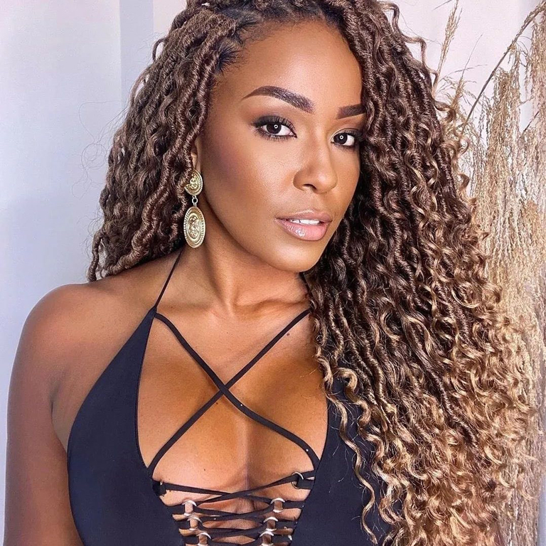 Goddess Locs Crochet Hair Style